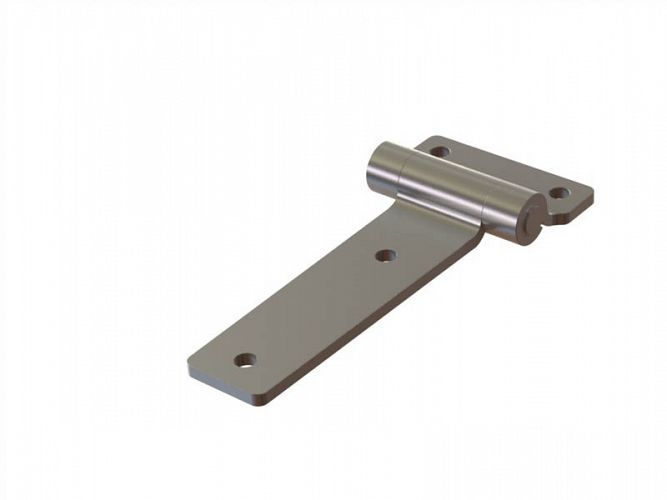 REAR DOOR HINGE - FLAT - STAINLESS STEEL - 135mm LENGTH