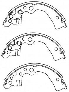 BRAKE SHOE NISSAN CUBE MICRA