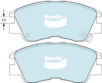 DISC BRAKE PADS  FRONT MISTUBISHI 