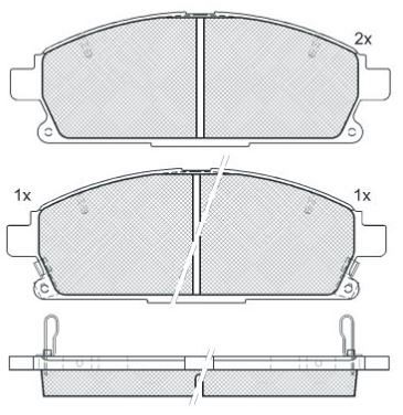 DISC BRAKE PADS NISSAN HONDA 