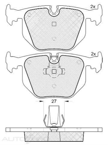 DISC BRAKE PADS REAR BMW