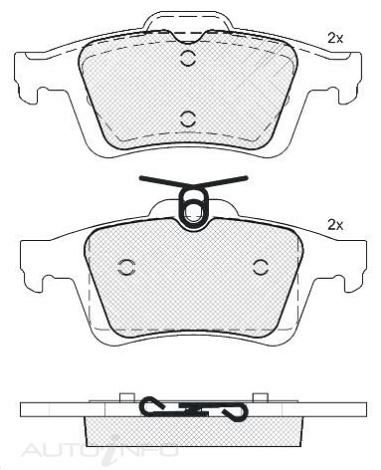 DISC BRAKE PADS REAR FORD MAZDA VOLVO 