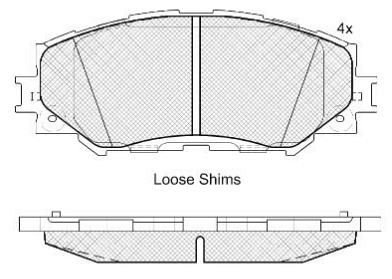 DISC BRAKE PADS FRONT 