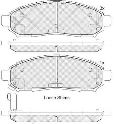 DISC BRAKE PADS  NISSAN 