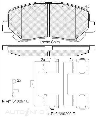 DISC BRAKE PADS 