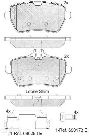 DISC BRAKE PADS 