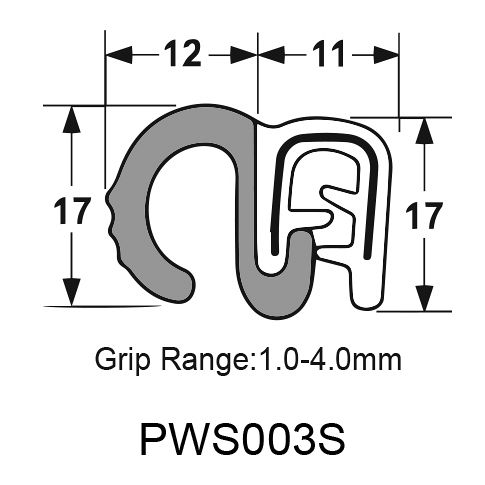 PINCHWELD – EPDM SIDE BULB/FLAP SPONGE SEAL