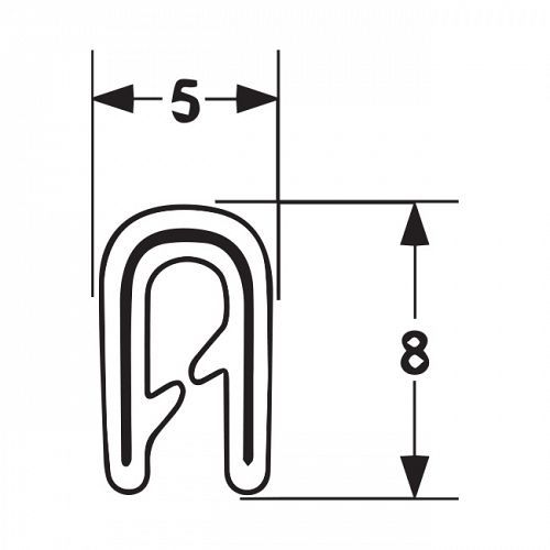 PINCHWELD-PVC EDGE TRIM-SMALL