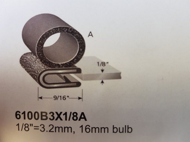 PINCHWELD PANEL 1/8 x 16mm SIDE BULB  