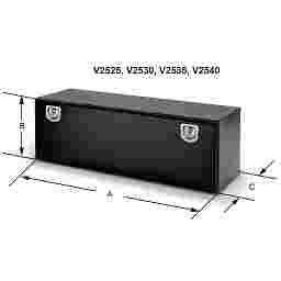 BLACK POWDER COATED TOOL-BOX - 25 SERIES 