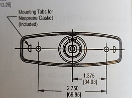 FLUSH MOUNTED POP-UP T-HANDLE - GASKET ONLY