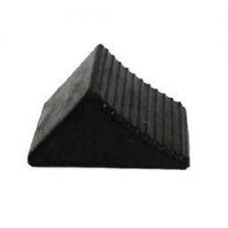 BLACK RUBBER WHEEL CHOCK 