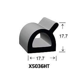 SPONGE RUBBER SEALS - 17.5x12.7mm (MADE BY 3M)