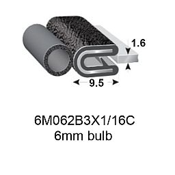 PINCHWELD BLACK TOP BULB 6mm