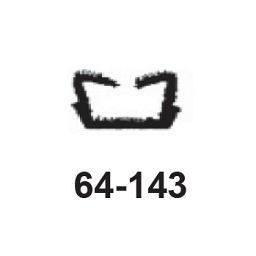 GLASS CHANNELING FLOCKED RUBBER