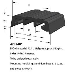 BUFFERS FOR ALUMINIUM EXTRUSION - RUBBER MOUNTING