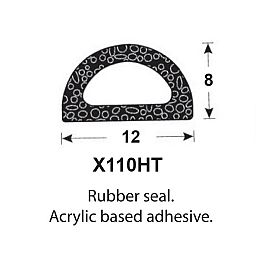 SPONGE RUBBER SEALS - 11.9x7.9mm