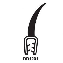 RUBBER EDGE TRIMS WITH 23mm FLAP - 3.6mm PANEL 