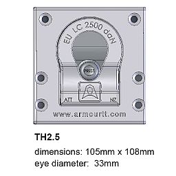 TIGER HOOK LOAD ANCHOR - 2.5 TONNE - 33mm EYE