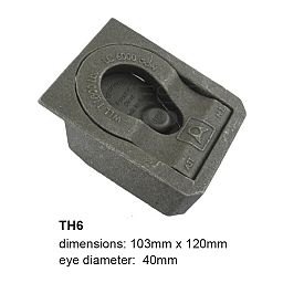 TIGER HOOK LOAD ANCHOR - 6 TONNE - 40mm EYE