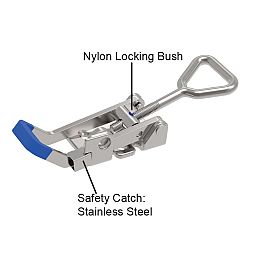 OVER CENTRE FASTENER W/ SAFETY CATCH