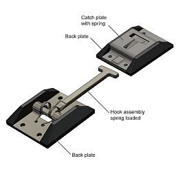 STAINLESS STEEL DOOR RETAINER SET