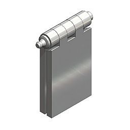 BLACK FLAP STEEL HINGE - 60x80x6mm, 8mm Pin W/ GREASE NIPPLE