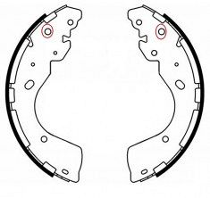 BRAKE SHOE REAR NISSAN NAVARA D40 05-