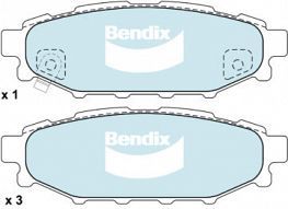 DISC BRAKE PADS REAR SABARU 