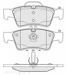 DISC BRAKE PADS REAR MERCEDES E-CLASS 2000 -2020