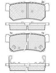 DISC BRAKE PADS REAR SSANGYOUNG 