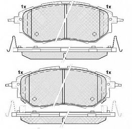 DISC BRAKE PADS FRONT SUBARU