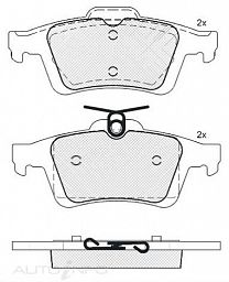 DISC BRAKE PADS REAR FORD MAZDA VOLVO 
