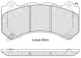 DISC BRAKE PADS  CADILLAC CTS NISSAN 
