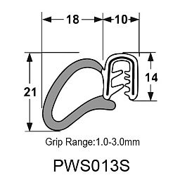 PINCHWELD – EPDM SIDE BULB/FLAP SPONGE SEAL