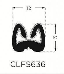 Flock Sprayed Rubber Channel 