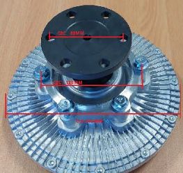 HUB, VISCOUS FAN CLUTCH