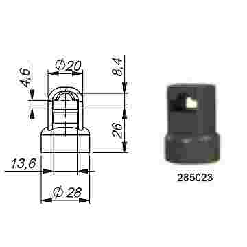 ROD GUIDE AND ADAPTOR - PLASTIC - 8mm ROD GUIDE