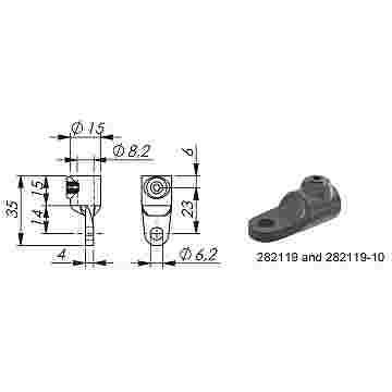 ROD GUIDE AND ADAPTOR - STEEL - 8mm ROD ADAPTOR