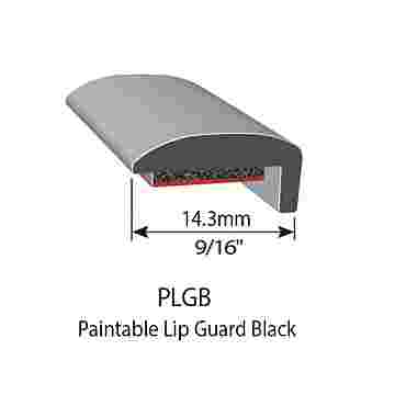 RUBBER EXTRUSIONS - PAINTABLE LIP GUARD - 14.3mm