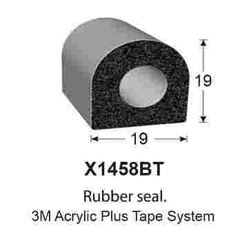SPONGE RUBBER SEALS - 19x19mm (MADE BY 3M)