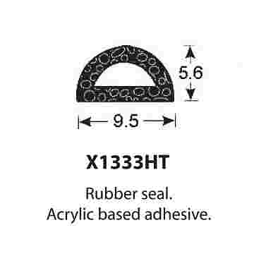 SPONGE RUBBER SEALS - 9.5x5.5mm