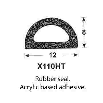 SPONGE RUBBER SEALS - 11.9x7.9mm