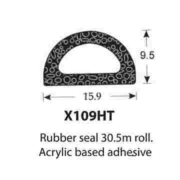SPONGE RUBBER SEALS - 15.8x9.5mm