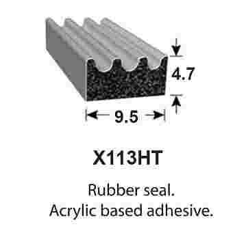 SPONGE RUBBER SEALS - 9.5x4.7mm