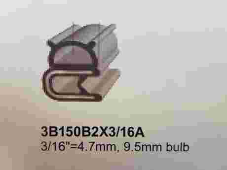 PINCHWELD BLACK SIDE BULB WITH FLAPS 9.5mm