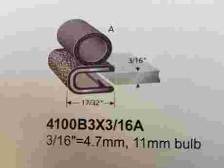 PINCHWELD WITH 11mm BULB - 4.7mm PANEL (3/16