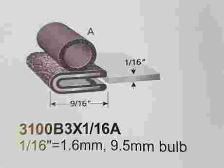 PINCHWELD WITH BULB ON SIDE 9.5mm