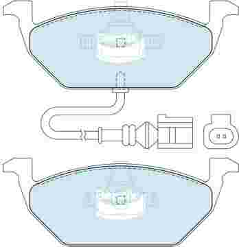 DISC BRAKE PADS FRONT AUDI VW SKODA 