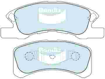 DISC BRAKE PADS FRONT DAIHATSU MITS MIRAGE 